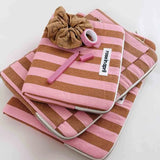 ANOUK iPad-Hülle • Stripes Strawberry/Caramel