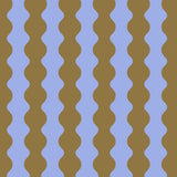 Tragetasche aus Baumwolle • Wavy Hellblau + Olivgrün