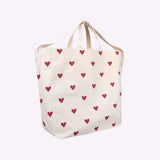 Große Tragetasche • Herzen Dunkelrot