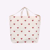 Große Tragetasche • Herzen Dunkelrot