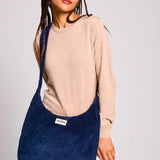 CLAIRE Hobo-Tasche • Cord Marineblau