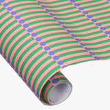 Geschenkpapier-Rolle • Streichhölzer Rosa/Grün