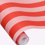 Geschenkpapier-Rolle • Streifen Rot/Rosa