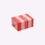 Geschenkpapier-Rolle • Streifen Rot/Rosa