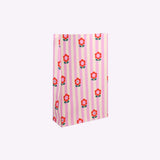 Geschenktüte mit Boden • Blumen/Streifen