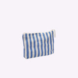 Kosmetiktasche Natur • Streifen Blau