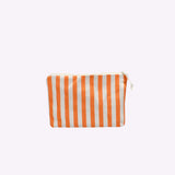Kosmetiktasche Natur • Streifen Orange