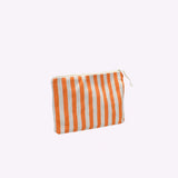 Kosmetiktasche Natur • Streifen Orange