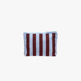 Kulturbeutel aus Baumwolle • Blau/Braun