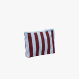 Kulturbeutel aus Baumwolle • Blau/Braun