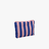 Kulturbeutel aus Baumwolle • Blau/Rosa