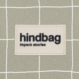 OLIVIA Bauchtasche • Karo Lehmgrün / Weiß