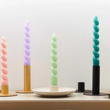 Spiralkerze (18,5 cm) • Mint