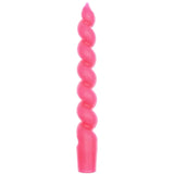 Spiralkerze (18,5 cm) • Neon Pink