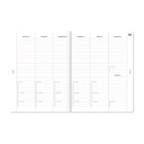 A-Journal - A-PLANNER Terminplaner für 2027 • Pink Linen - ROSA ECK