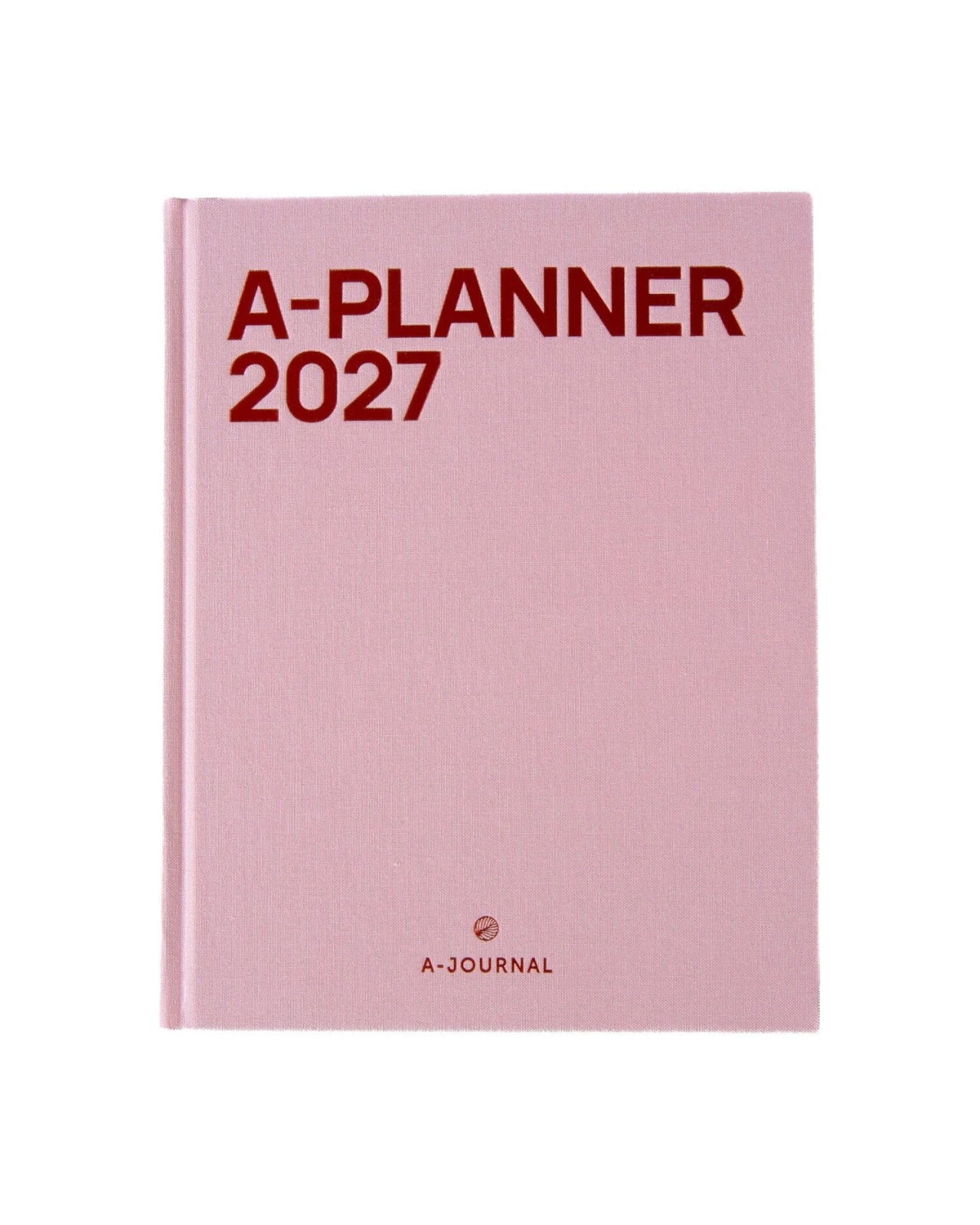 A-Journal - A-PLANNER Terminplaner für 2027 • Pink Linen - ROSA ECK