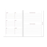 A-Journal - A-PLANNER Terminplaner für 2027 • Pink Linen - ROSA ECK