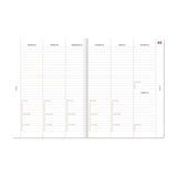 A-Journal - A-PLANNER Terminplaner für 2027 • Pink Linen - ROSA ECK