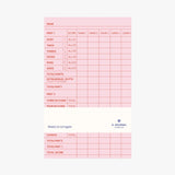 A - Journal - A - YATZY Spielblock zum Nachfüllen • Pink Red - ROSA ECK