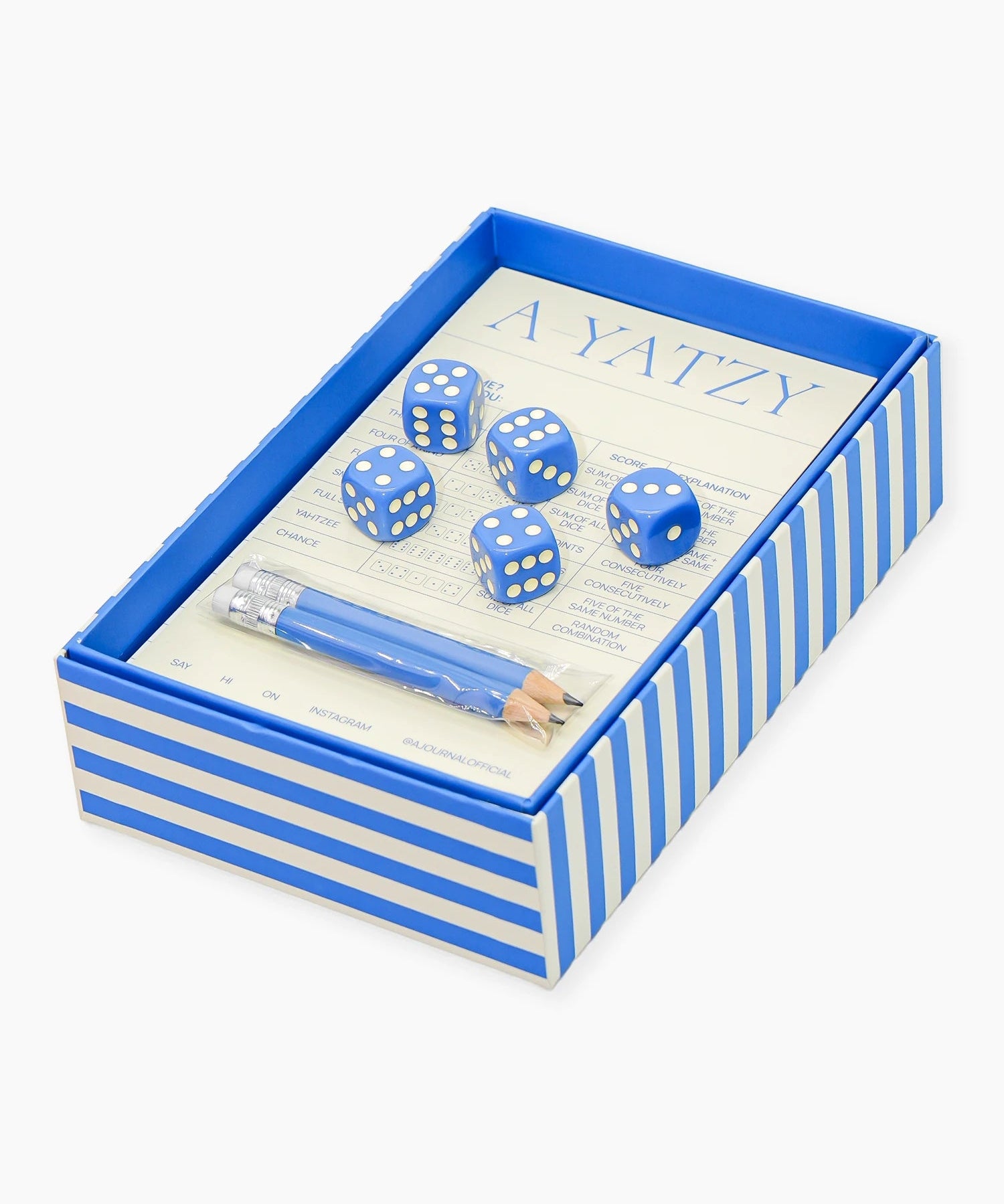 A - Journal - A - YATZY Würfelspiel • Blue - ROSA ECK