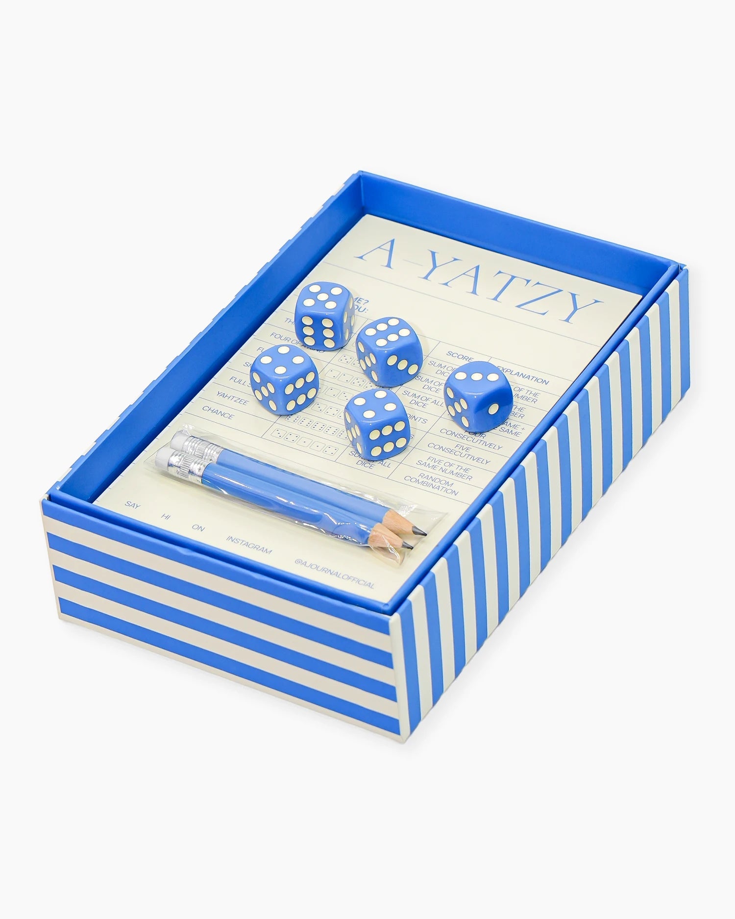 A - Journal - A - YATZY Würfelspiel • Blue - ROSA ECK