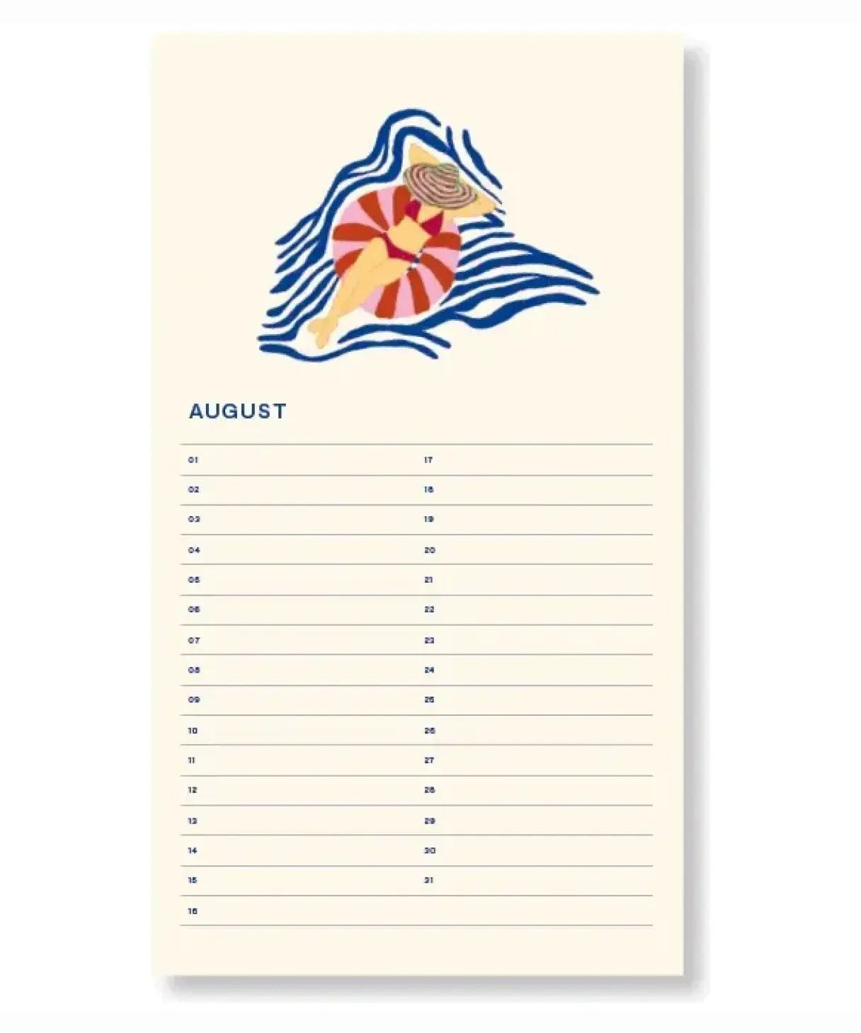 A - Journal - BIRTHDAY CALENDER Geburtstagskalender • Flowers Beige - Kalender - ROSA ECK Concept Store