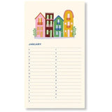 A - Journal - BIRTHDAY CALENDER Geburtstagskalender • Palmtree Checkered - Kalender - ROSA ECK Concept Store