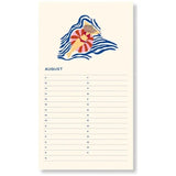 A - Journal - BIRTHDAY CALENDER Geburtstagskalender • Palmtree Checkered - Kalender - ROSA ECK Concept Store