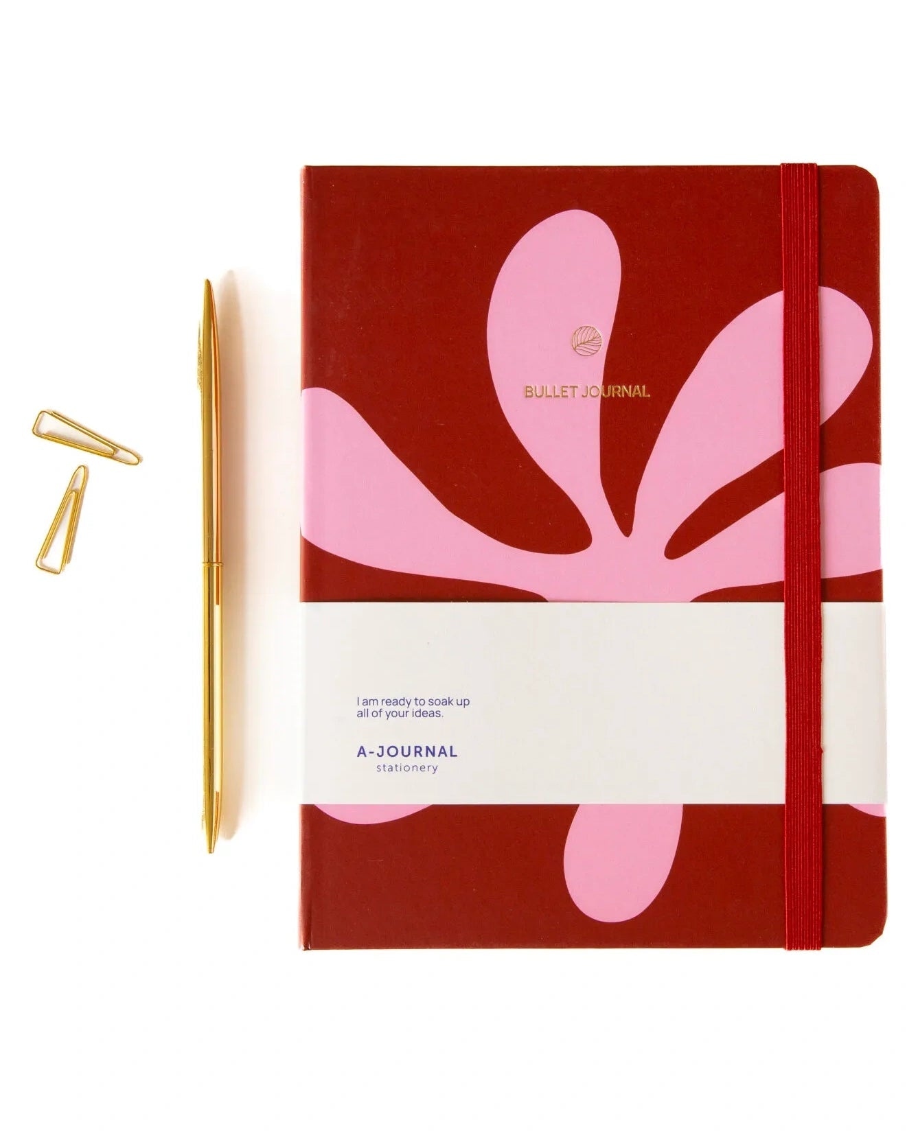 A - Journal - BULLET JOURNAL Notizbuch • Abstract Pink - ROSA ECK