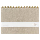 A-Journal - DESK PLANNER Schreibtischplaner • Leinen - ROSA ECK