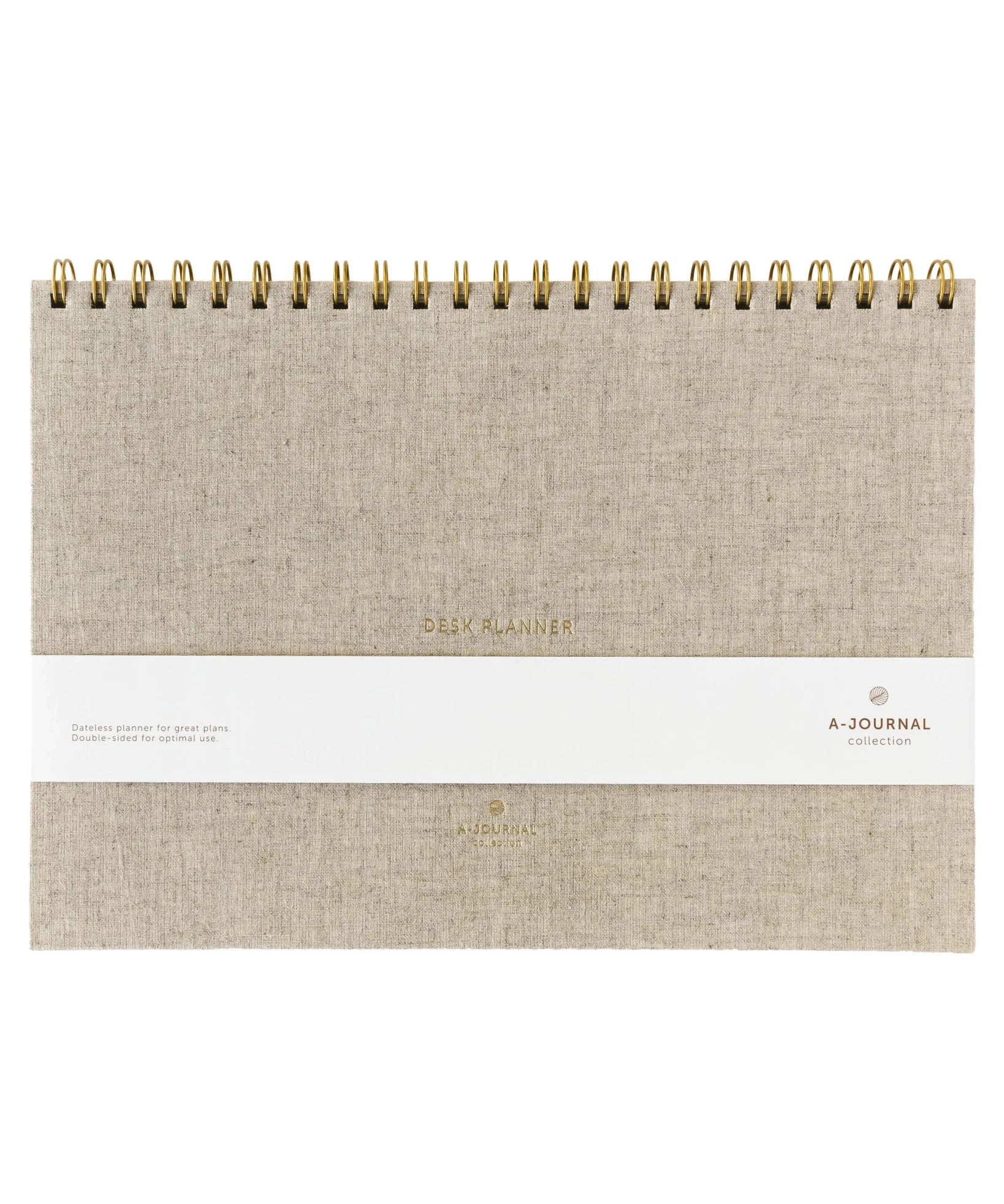 A-Journal - DESK PLANNER Schreibtischplaner • Leinen - ROSA ECK