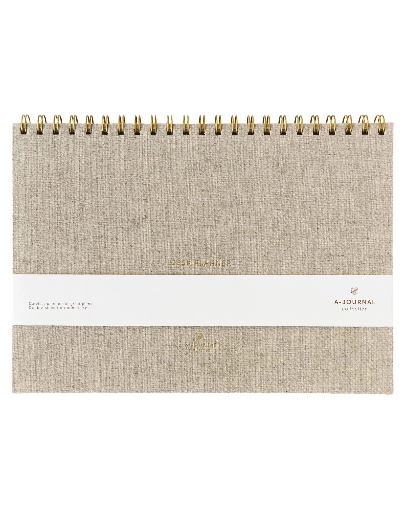 A-Journal - DESK PLANNER Schreibtischplaner • Leinen - ROSA ECK