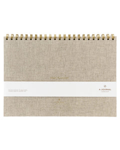 A-Journal - DESK PLANNER Schreibtischplaner • Leinen - ROSA ECK