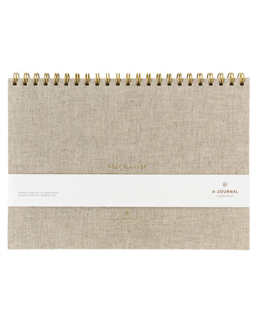 A-Journal - DESK PLANNER Schreibtischplaner • Leinen - ROSA ECK
