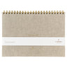 A-Journal - DESK PLANNER Schreibtischplaner • Leinen - ROSA ECK