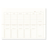 A-Journal - DESK PLANNER Schreibtischplaner • Leinen - ROSA ECK