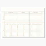 DESK PLANNER Schreibtischplaner • Leinen