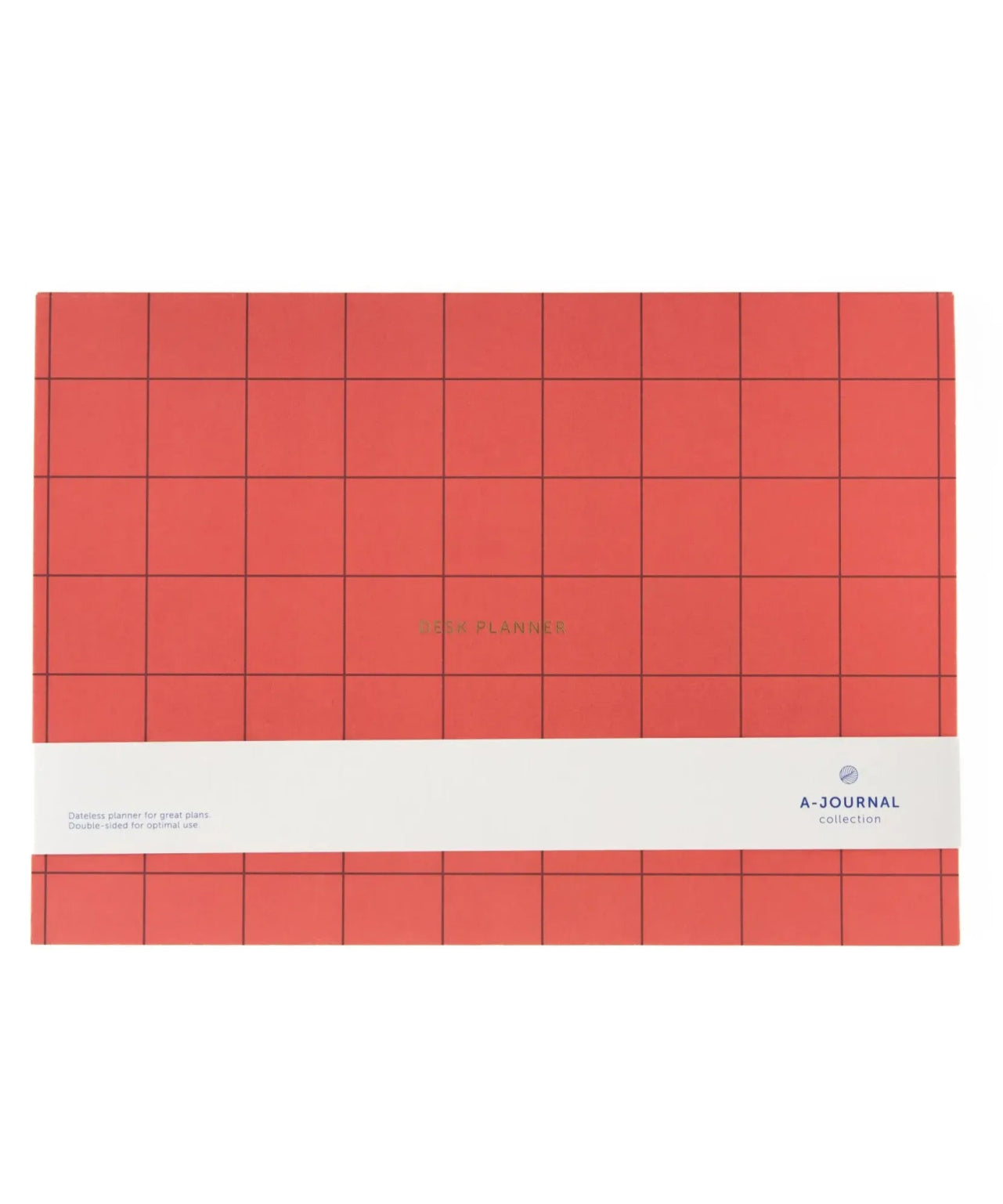A - Journal - DESKPLANNER Terminplaner • Checkered Coral - Terminplaner - ROSA ECK Concept Store