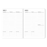 A - Journal - DIARY 2026 Tagebuch • Stripes Brown - Tagebuch - ROSA ECK Concept Store