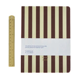 A - Journal - DIARY 2026 Tagebuch • Stripes Brown - Tagebuch - ROSA ECK Concept Store