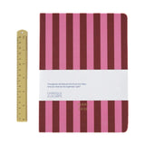 A - Journal - DIARY 2026 Tagebuch • Stripes Pink Red - Tagebuch - ROSA ECK Concept Store