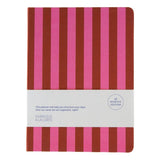 A-Journal - DIARY Tagebuch für 2026/2027 • Pink Stripes - ROSA ECK