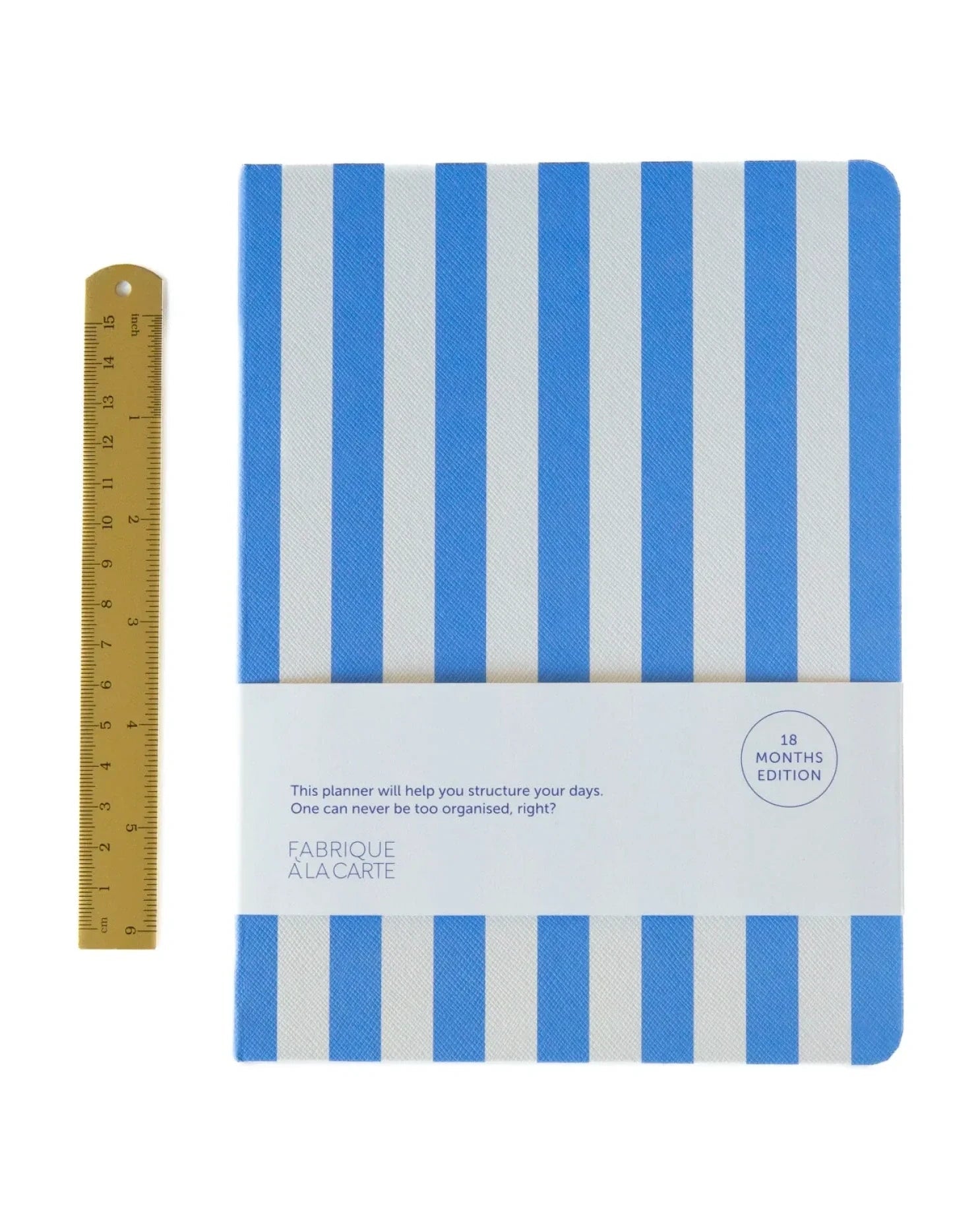 A-Journal - DIARY Tagebuch für 2026/2027 • Stripes Lavender Blue - ROSA ECK
