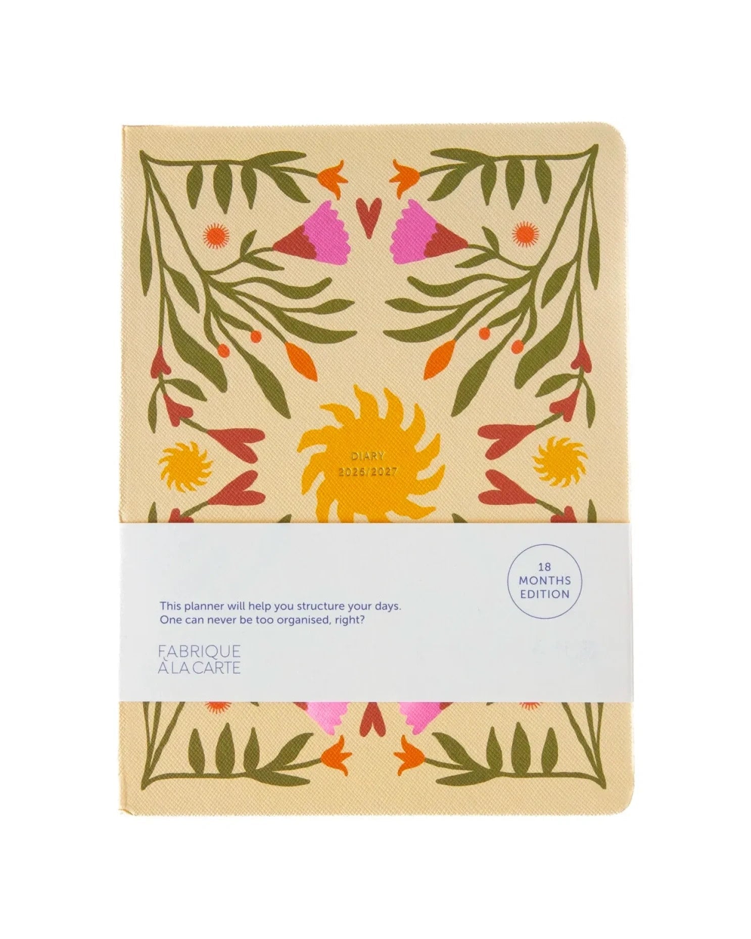 A-Journal - DIARY Tagebuch für 2026/2027 • Sun Beige - ROSA ECK