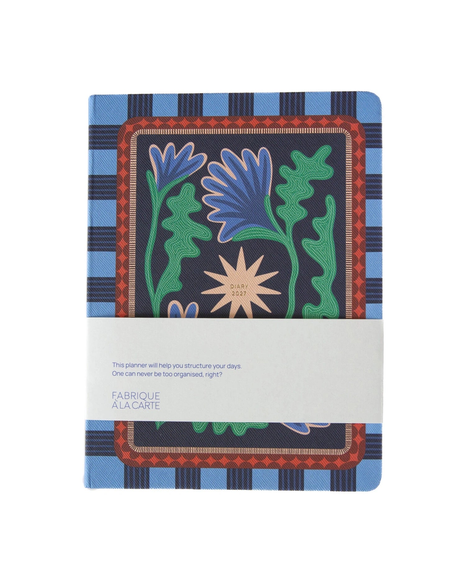 A-Journal - DIARY Tagebuch für 2027 • Flowers Blue - ROSA ECK