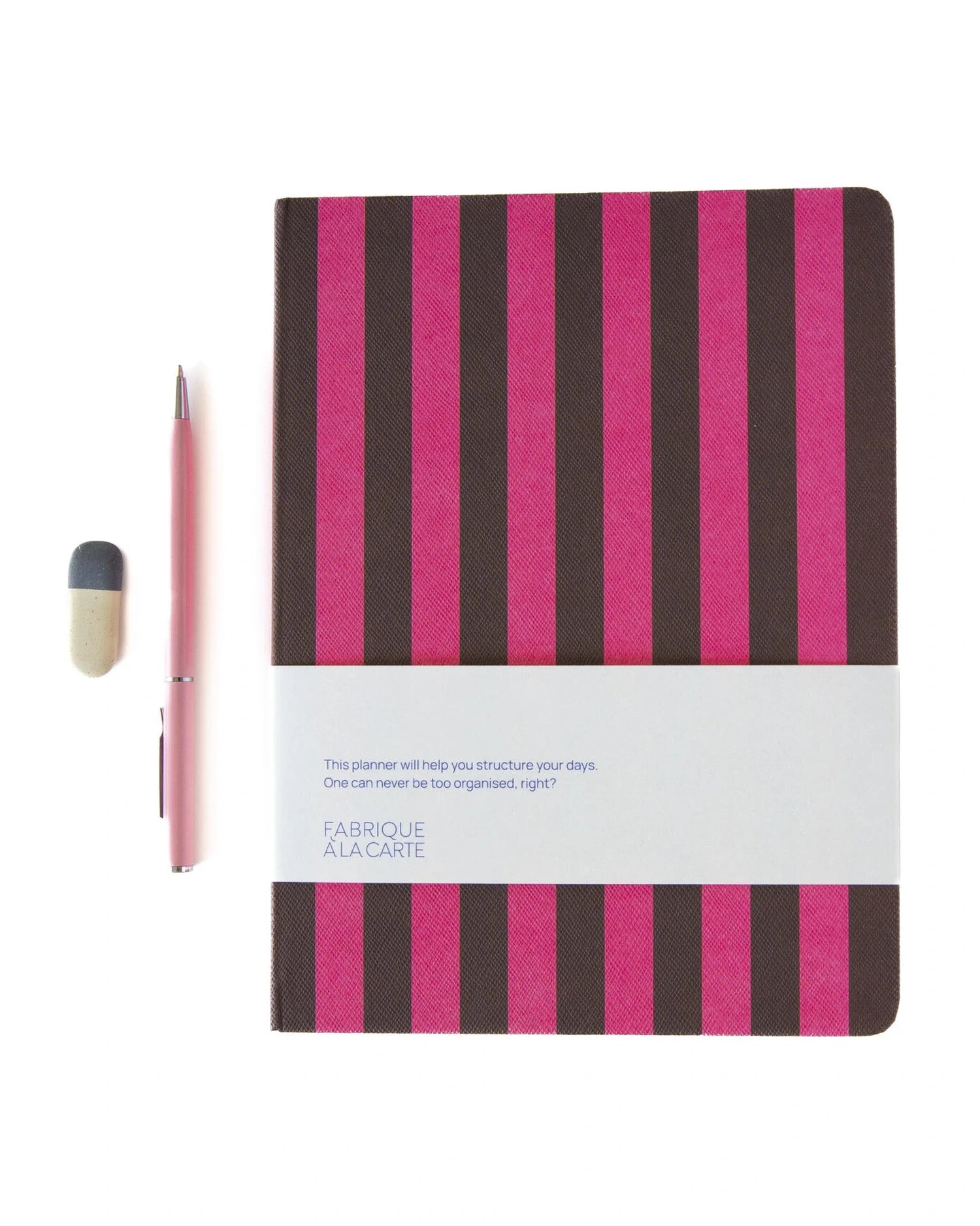 A-Journal - DIARY Tagebuch für 2027 • Pink Stripes - ROSA ECK