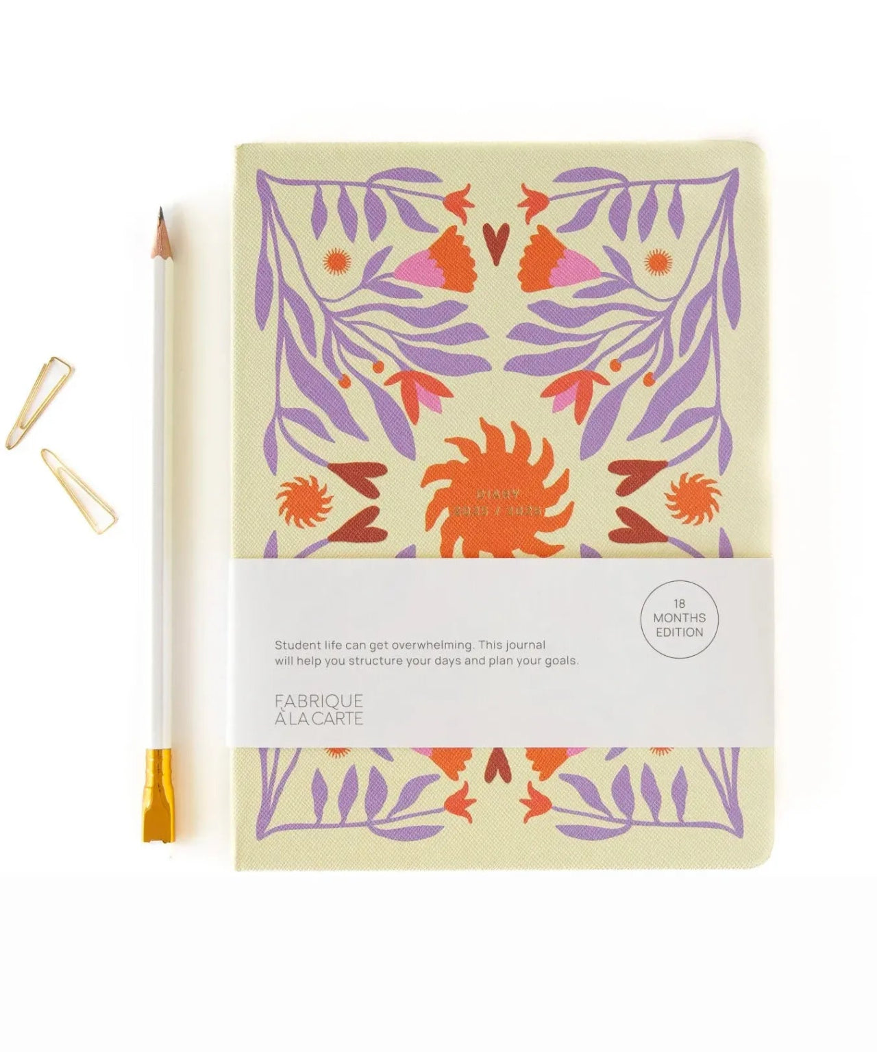 A - Journal - DIARY Tagebuch für 18 Monate (2025/2026) • Sun Beige Lavender - Notizbuch - ROSA ECK Concept Store