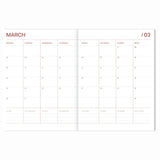 A - Journal - DIARY Tagebuch für 18 Monate (2025/2026) • Sun Pink - Notizbuch - ROSA ECK Concept Store