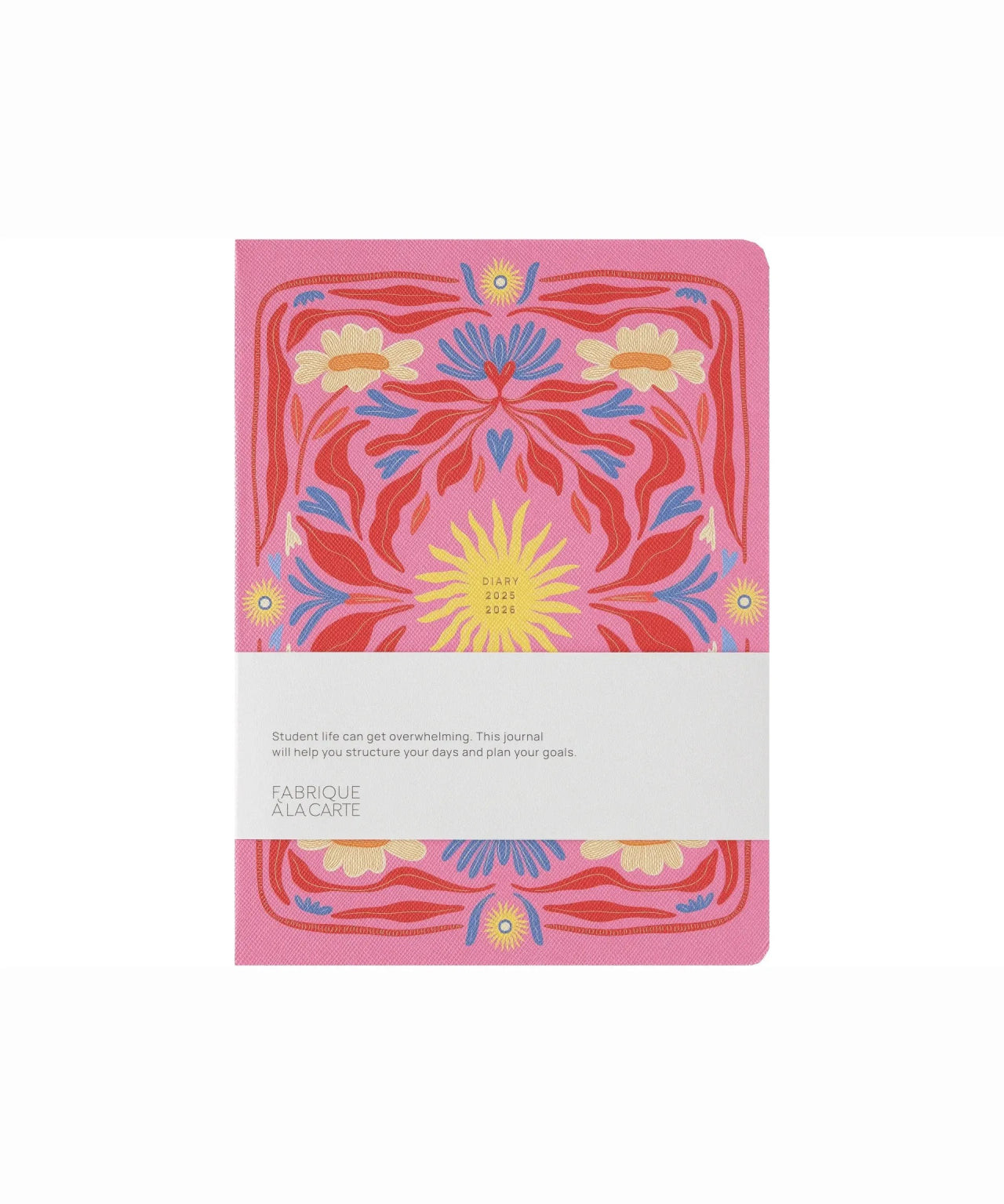 A - Journal - DIARY Tagebuch für 18 Monate (2025/2026) • Sun Pink - Notizbuch - ROSA ECK Concept Store