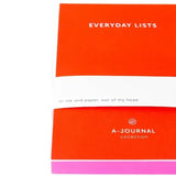 A - Journal - EVERYDAY LISTS Notizblock • Red - Notizblock - ROSA ECK Concept Store